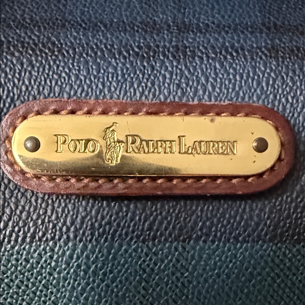 Polo by Ralph Lauren Tartan Blackwatch Boston with Leather Trim - Picture 2 of 13